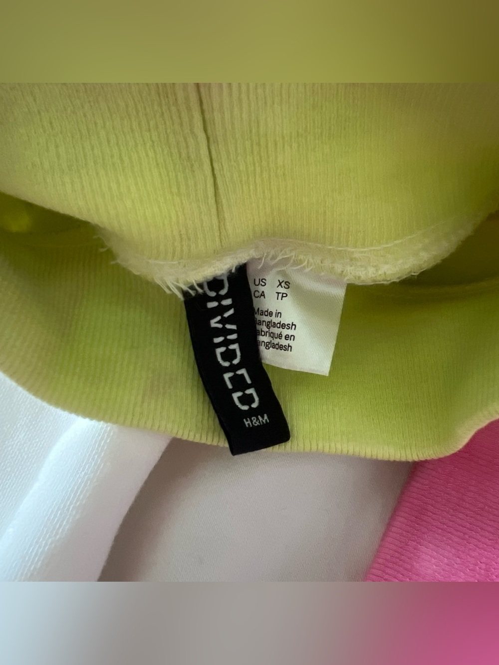 Divided H&M Gradient Tie-Dye Crewneck Sweatshirt - Pink & Yellow - Picture 3 of 4